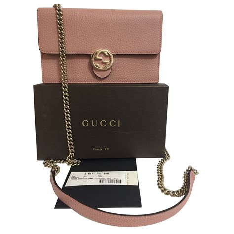 gucci soho chain pink|Gucci Chain Wallets .